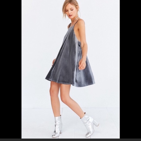 SOLD Velvet Mini Dress - Picture 1 of 6